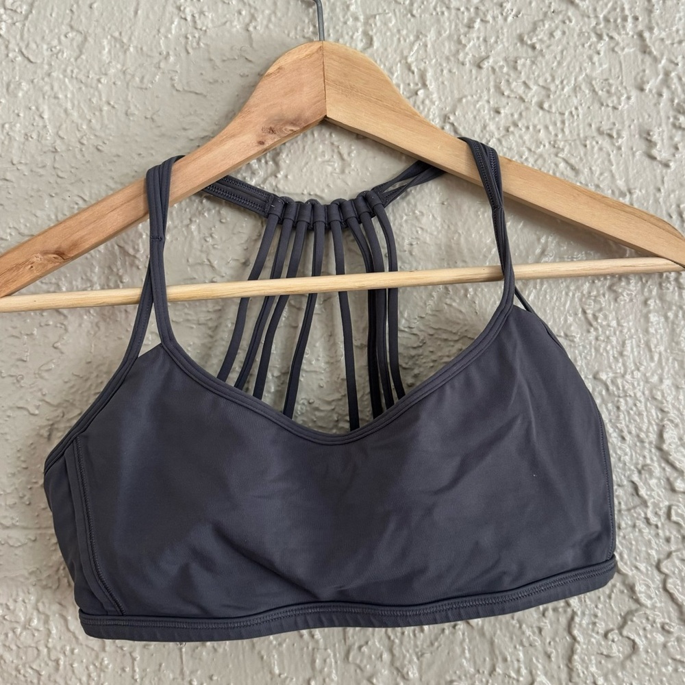 Lululemon Strappy Grey Sports Bra